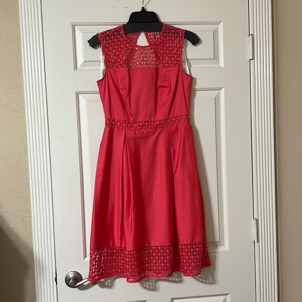 Calvin Klein size 4 petite coral colored dress